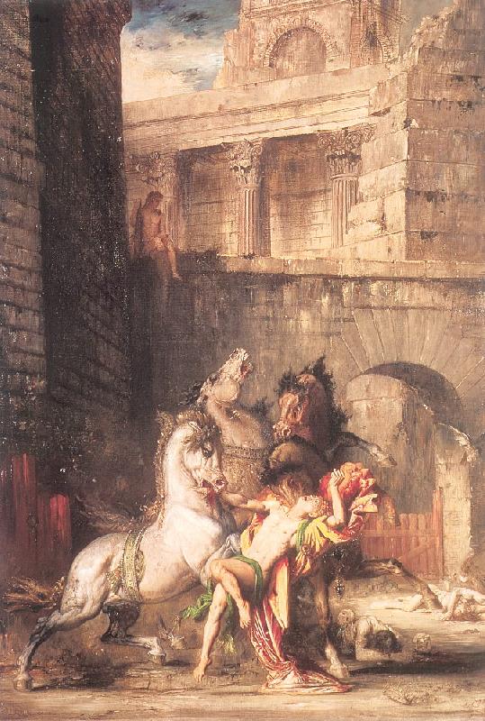 Diomedes Devoured by his Horses, Gustave Moreau